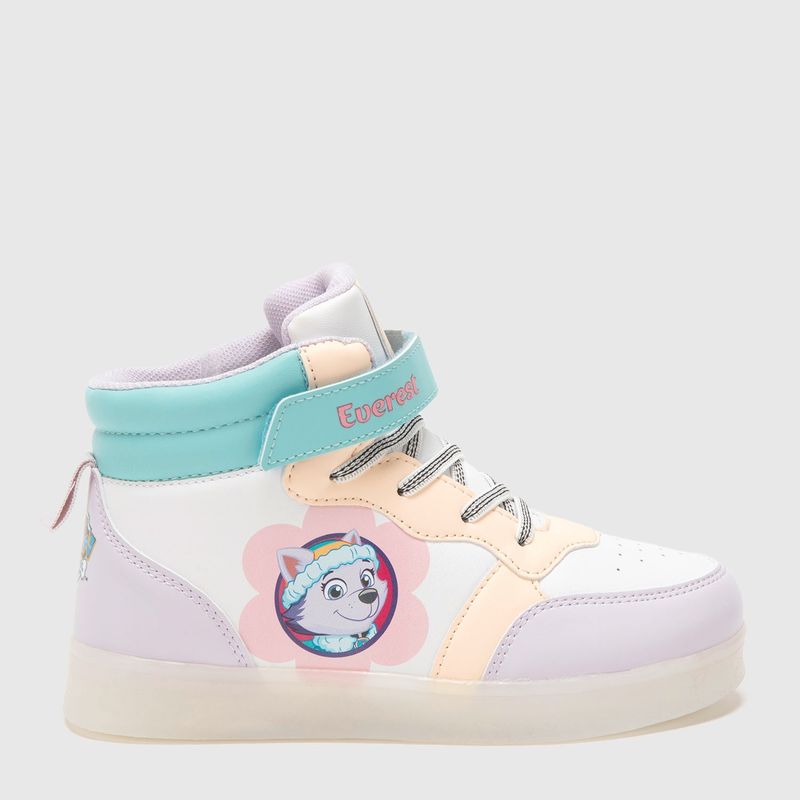PAW PATROL - Zapatilla Con Luces Niña Blanca Paw Patrol Everest (22 a 33)