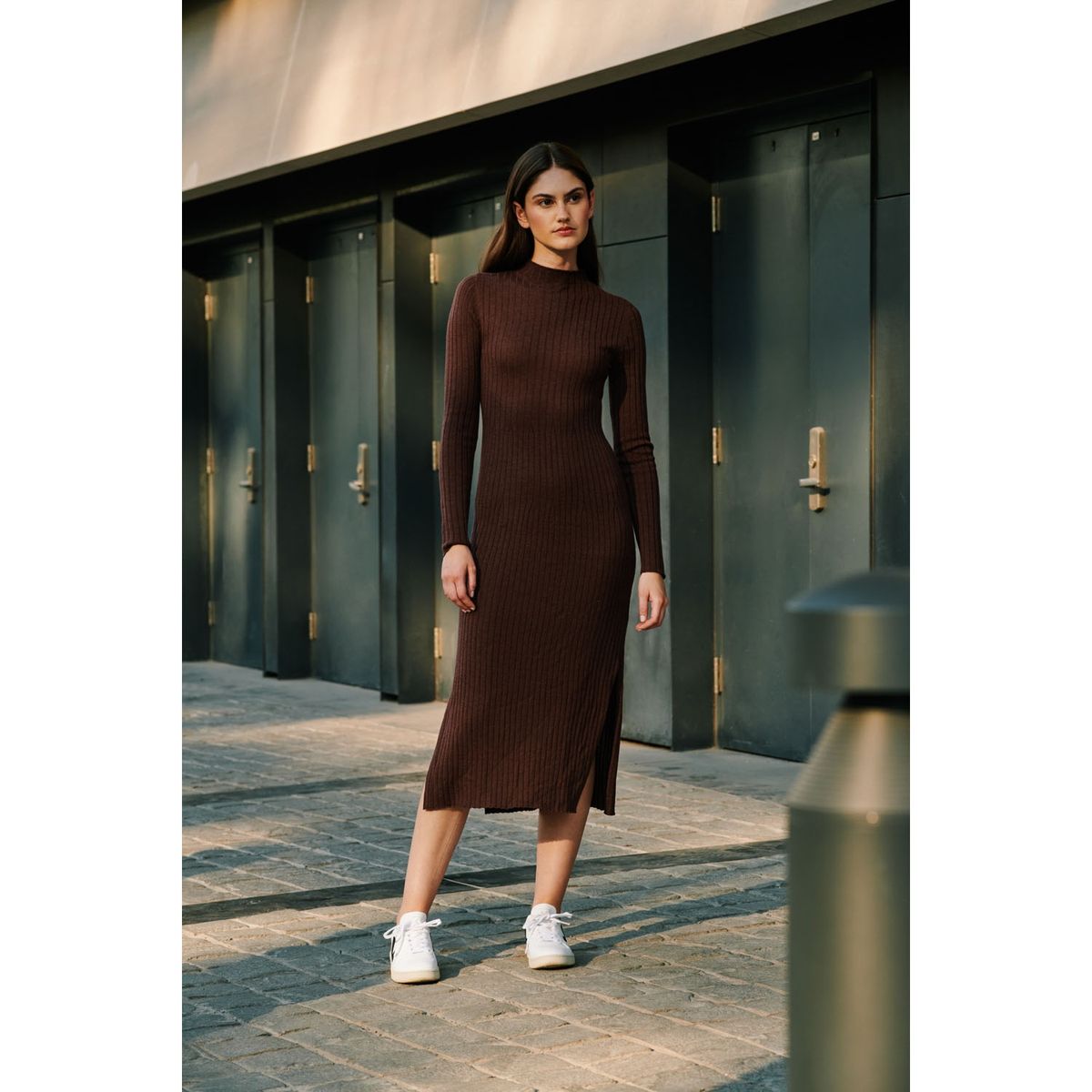 BASEMENT - Basement Vestido Maxi Tejidos Lana Mujer