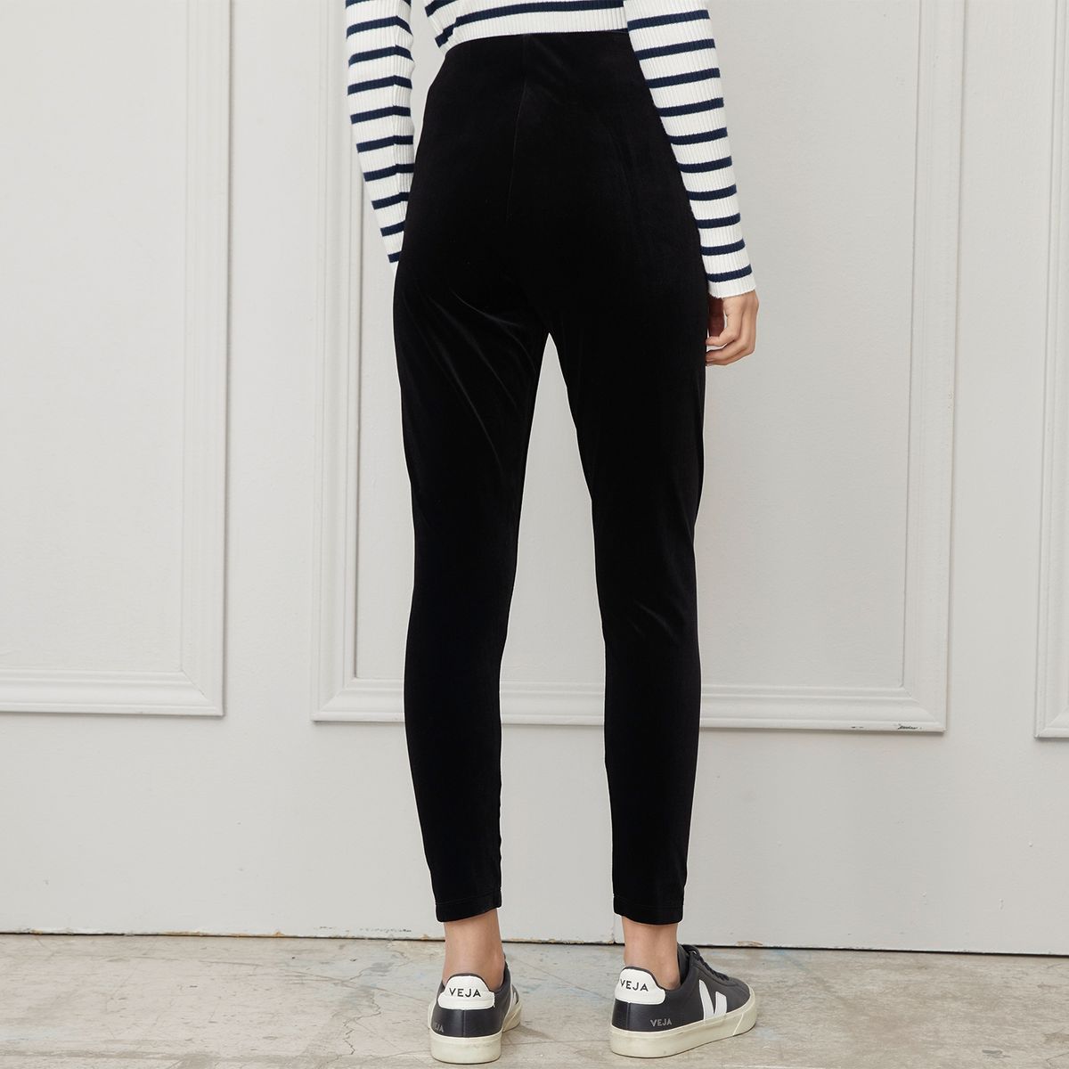 BASEMENT - Pantalón Skinny Tiro Medio Mujer Basement