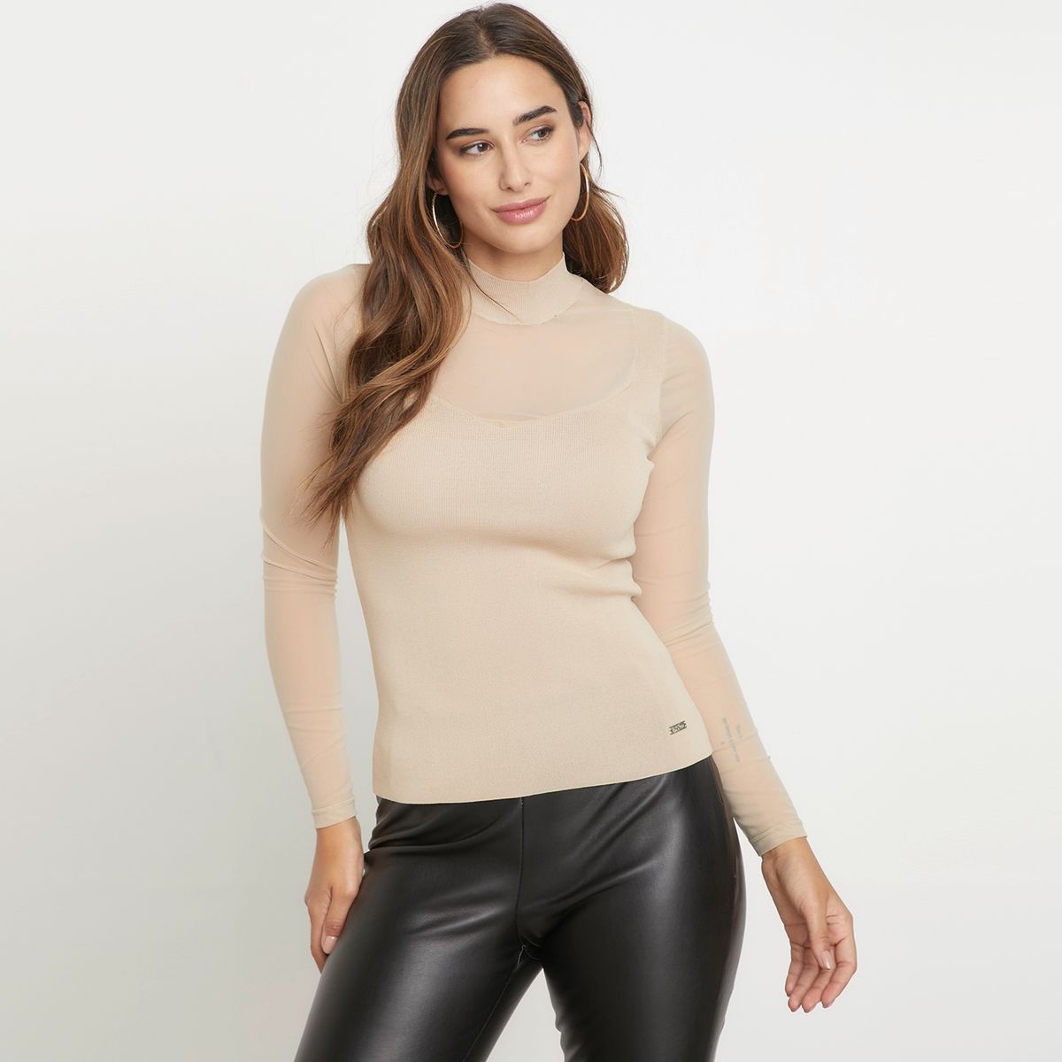 MOSSIMO - Mossimo Polera Manga Larga Mujer