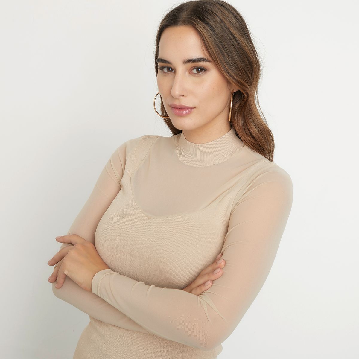 MOSSIMO - Mossimo Polera Manga Larga Mujer