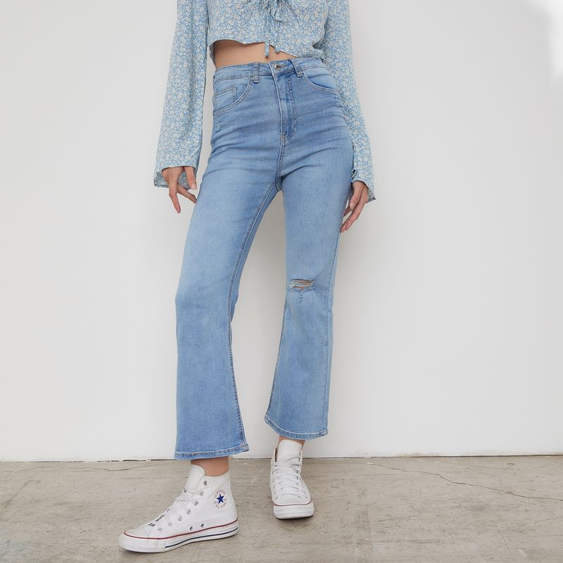 SYBILLA - Sybilla Jeans Flare Tiro Alto Mujer