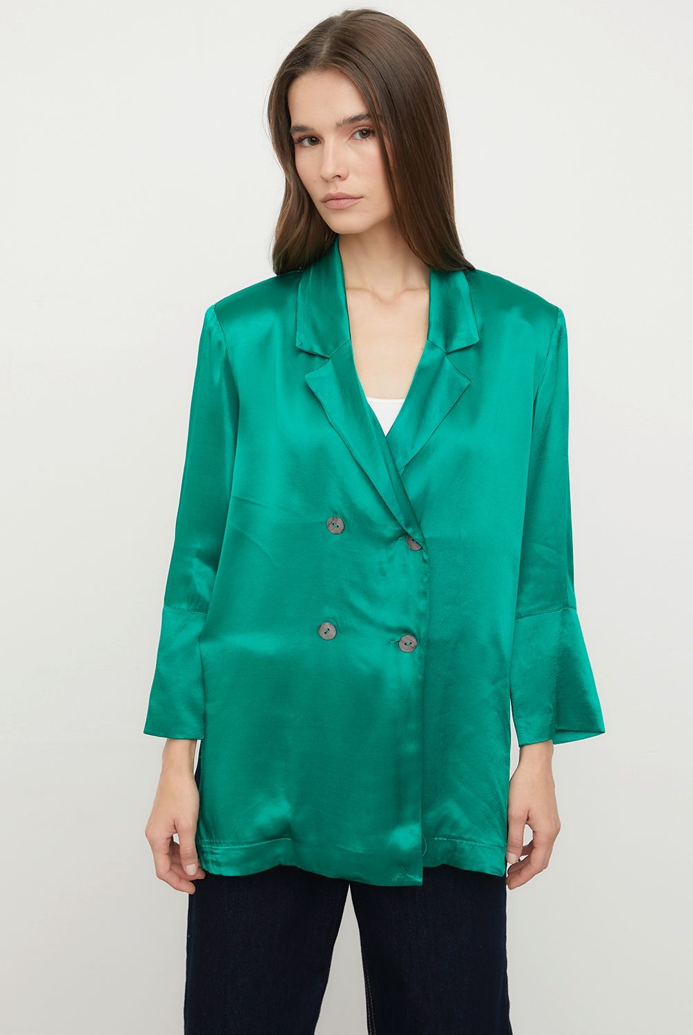 BASEMENT - Basement Blazer Satín Mujer