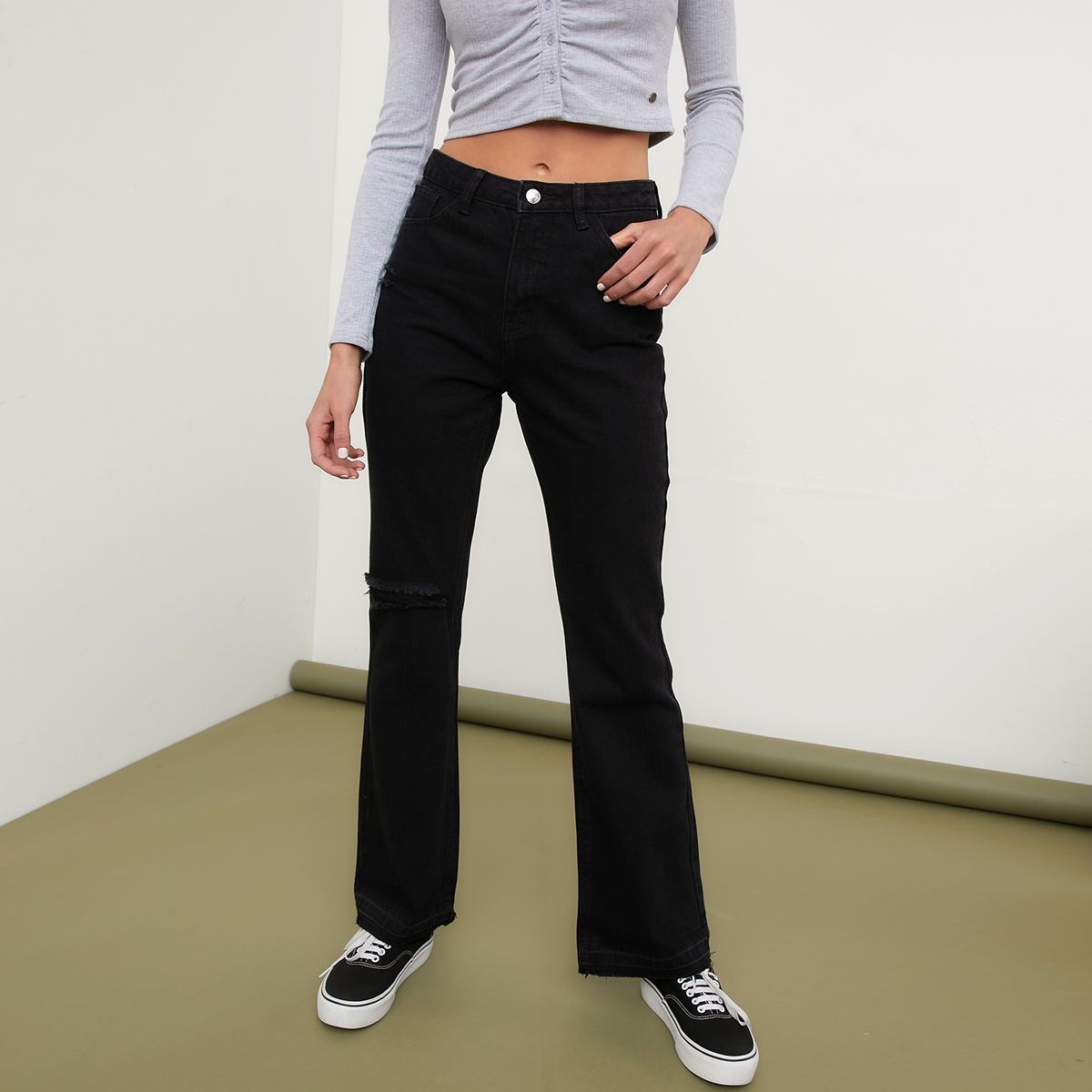 DOO AUSTRALIA - Jeans Palazzo Tiro Alto Mujer Doo Australia