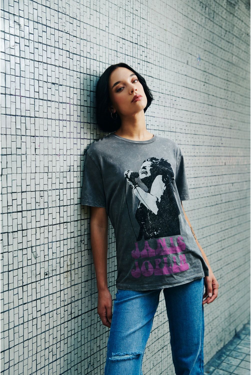 AMERICANINO - Polera Manga Corta Algodón Mujer Americanino