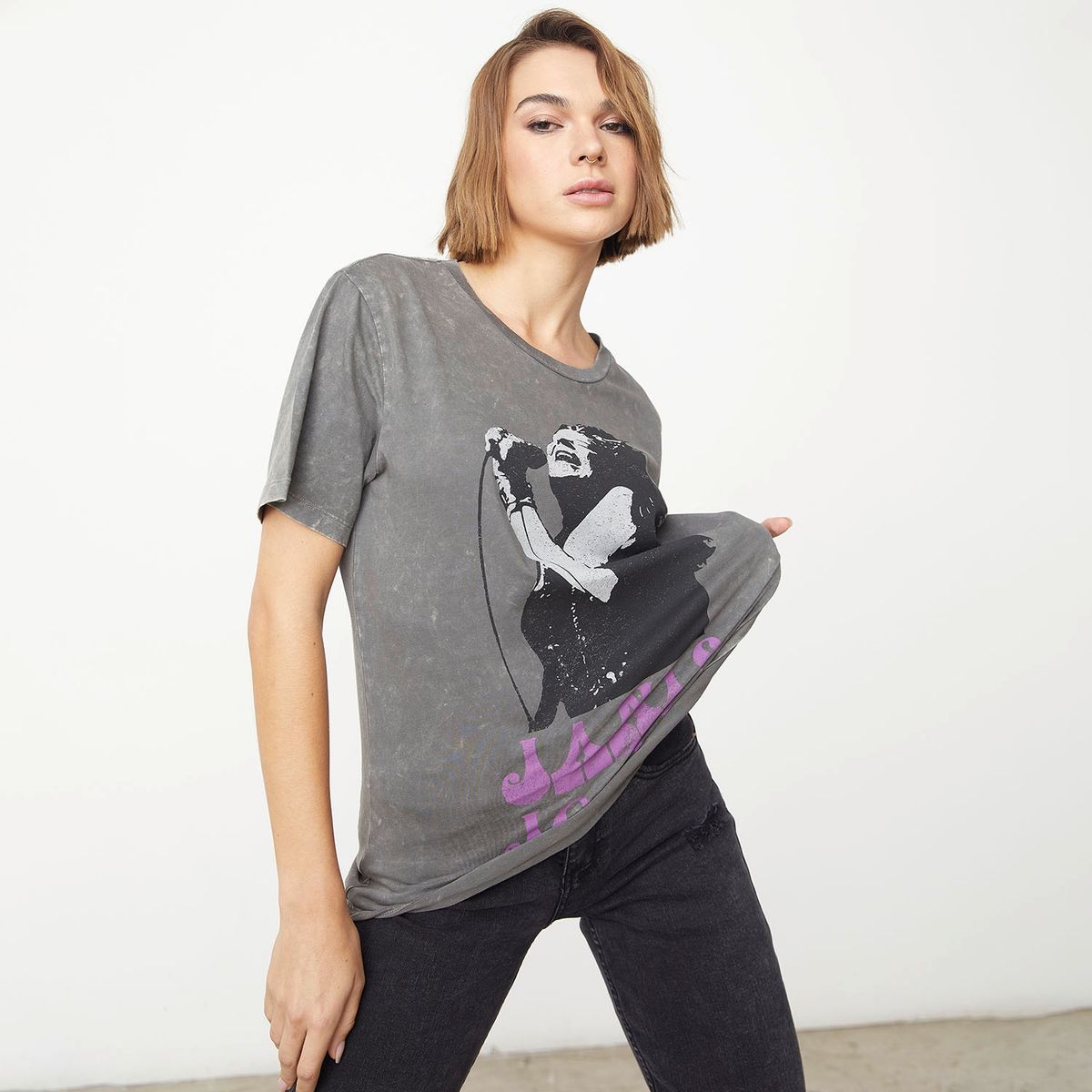 AMERICANINO - Polera Manga Corta Algodón Mujer Americanino