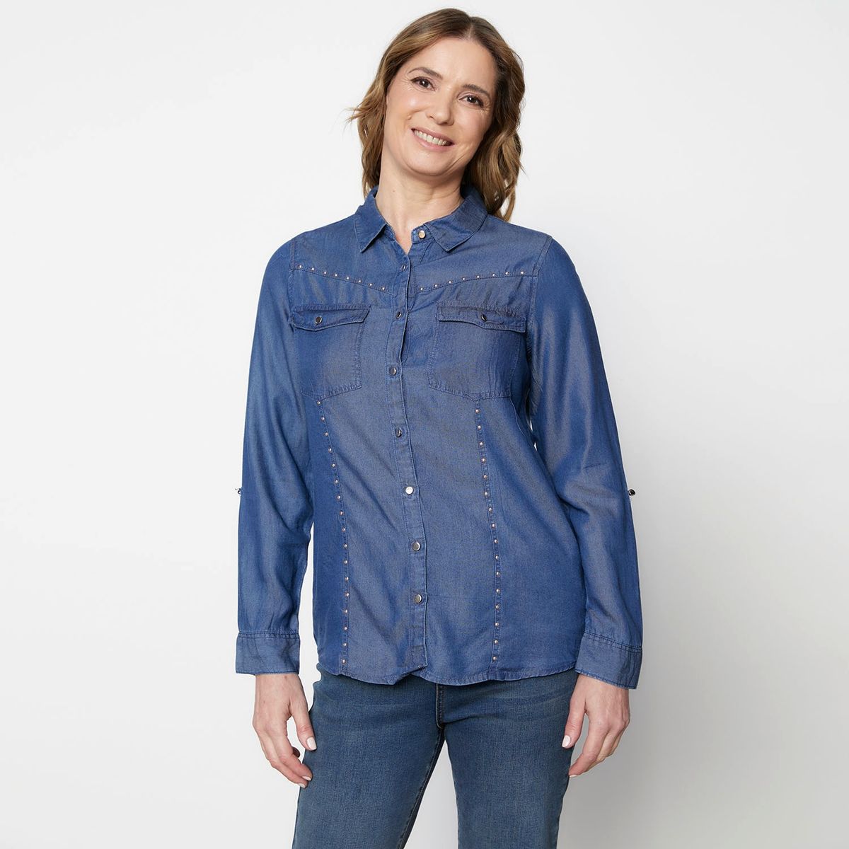 S COCCI - Blusa Manga Larga Lyocell Mujer S.Cocci