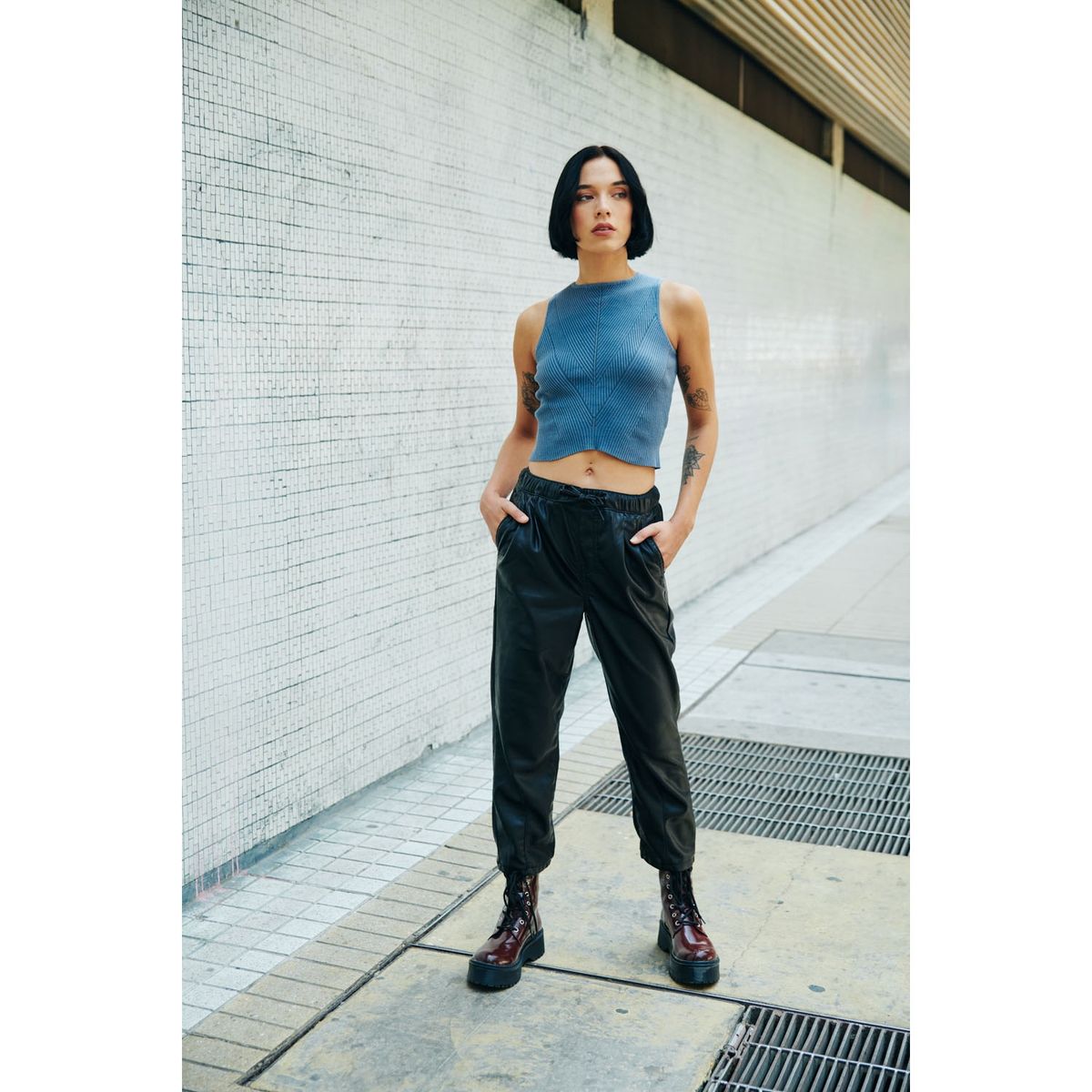 AMERICANINO - Americanino Pantalón Recto Tiro Alto Mujer