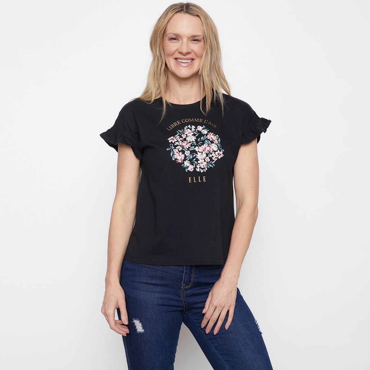 ELLE - Elle Polera Manga Corta Mujer