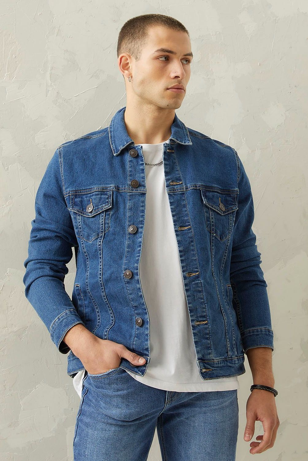 AMERICANINO - Chaqueta Denim Americanino Regular Fit Hombre Manga Larga