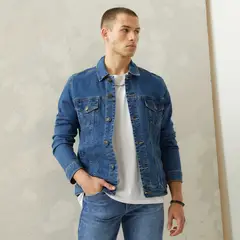 AMERICANINO - Chaqueta Denim Regular Fit Hombre Manga Larga