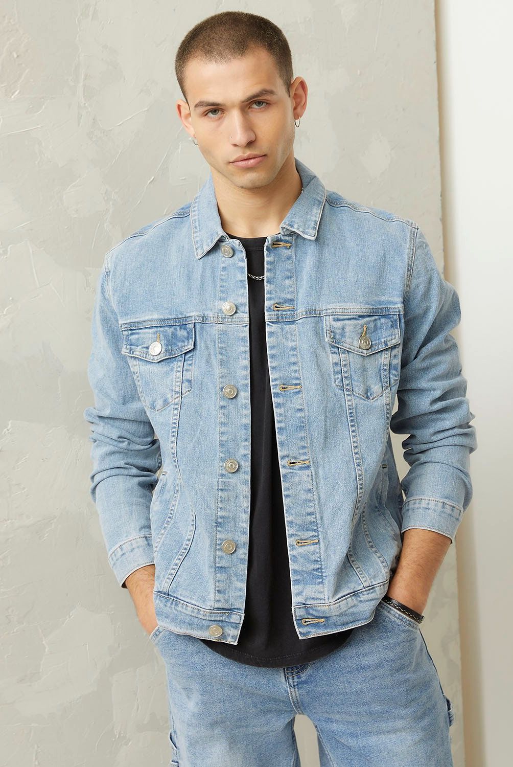 AMERICANINO - Chaqueta Denim Americanino Regular Fit Hombre Manga Larga