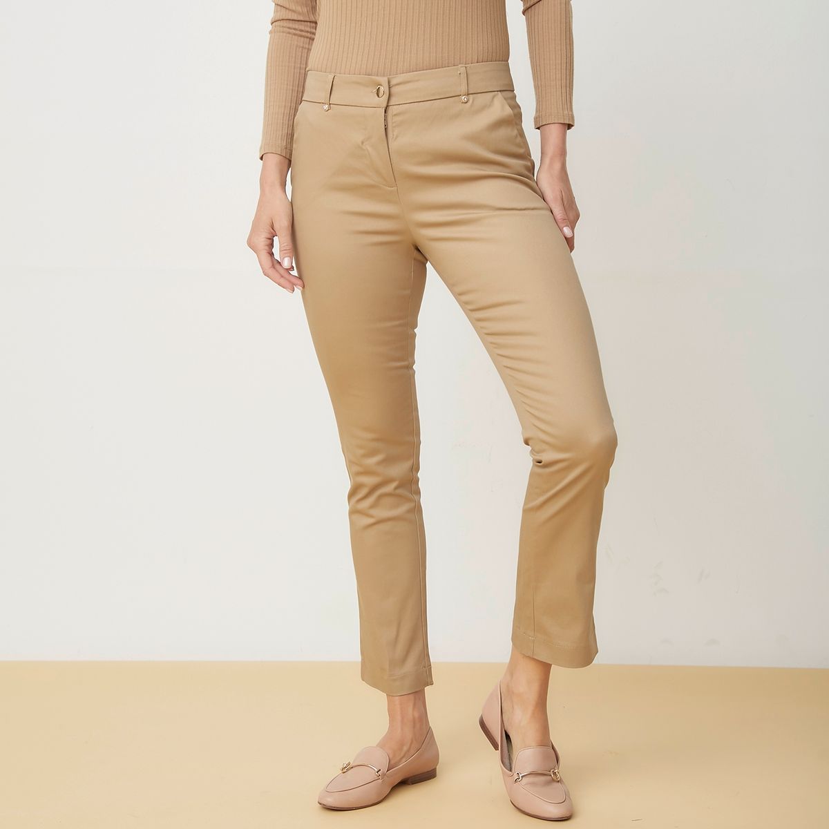 S COCCI - Pantalón Slim Tiro Alto Mujer Stefano Cocci
