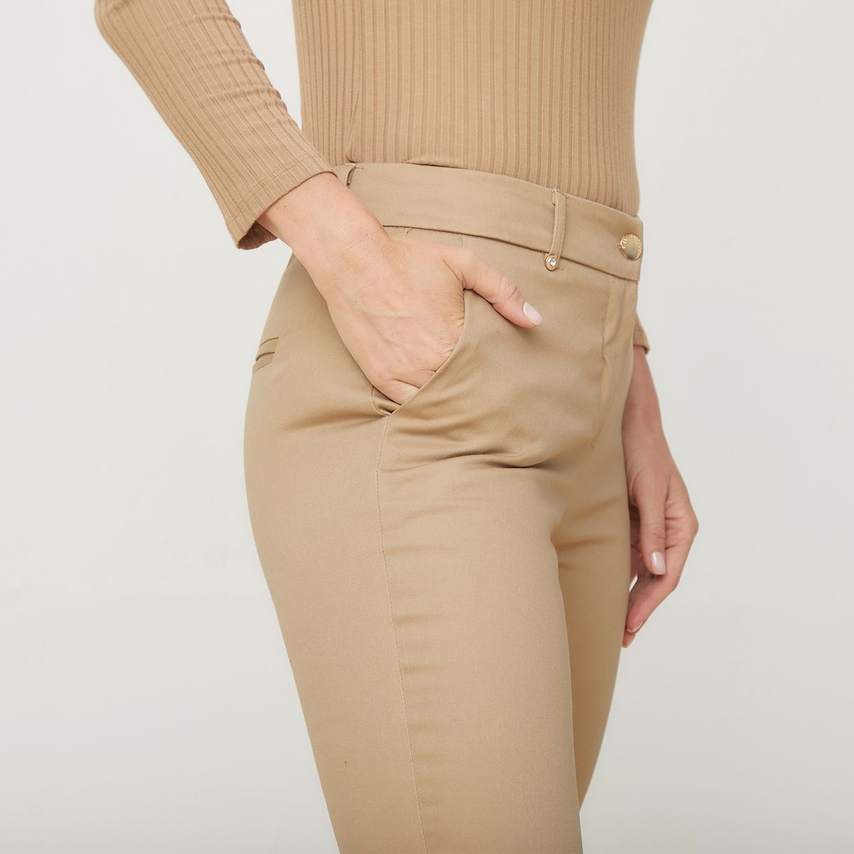 S COCCI - Pantalón Slim Tiro Alto Mujer Stefano Cocci
