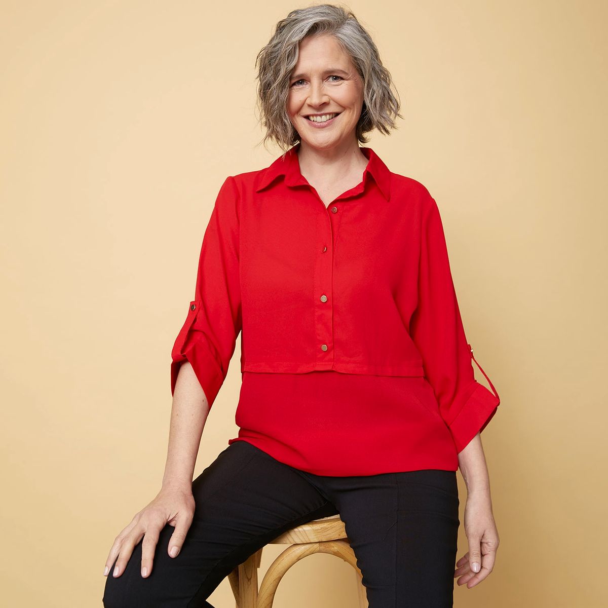 S COCCI - Blusa Manga Larga Mujer Stefano Cocci