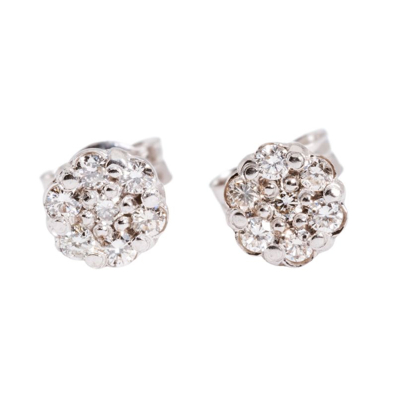 AG ALTA GAMA - Aros De Oro Blanco Mujer Ag Alta Gama