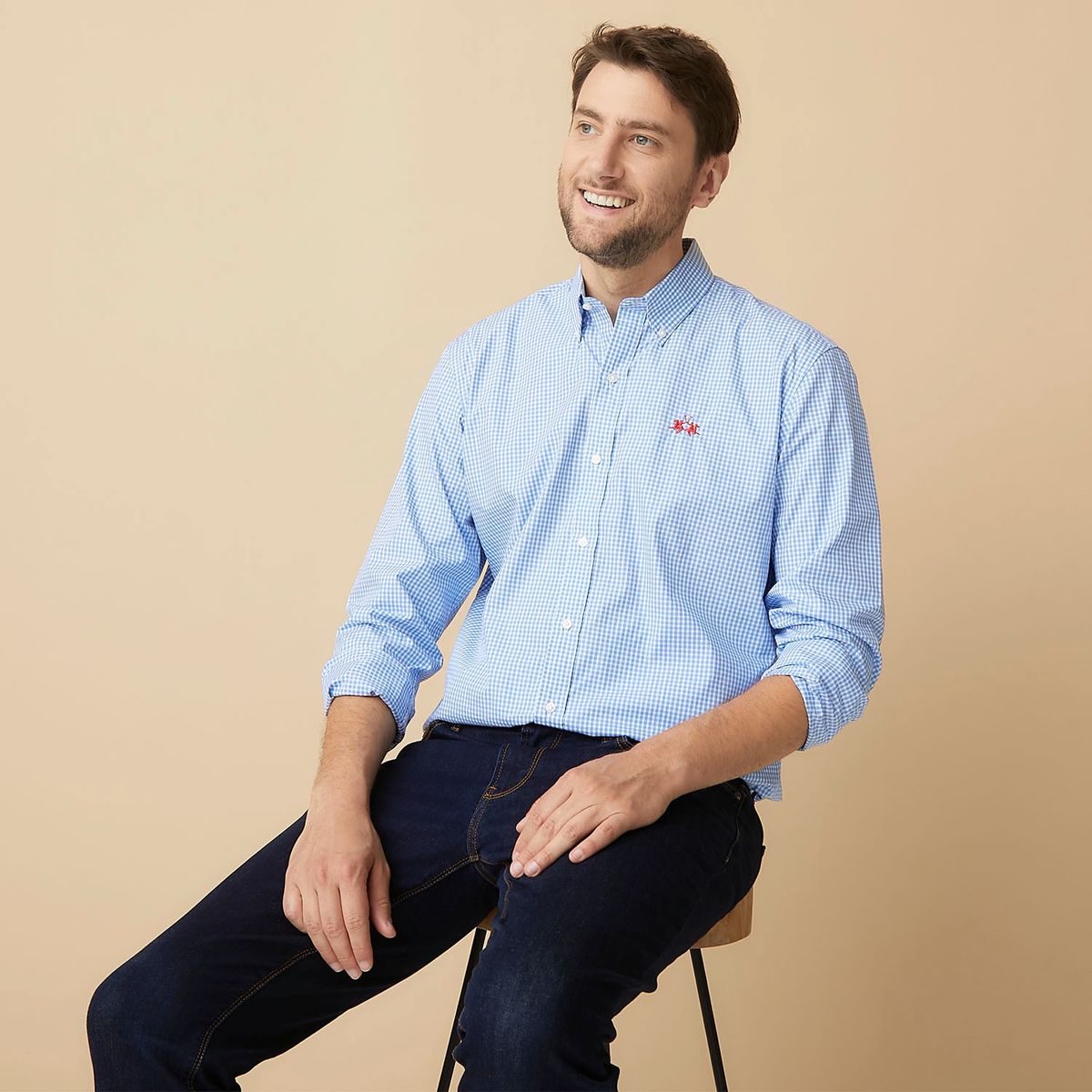 LA MARTINA - La Martina Camisa Sport Manga Larga Algodón Regular Fit Hombre