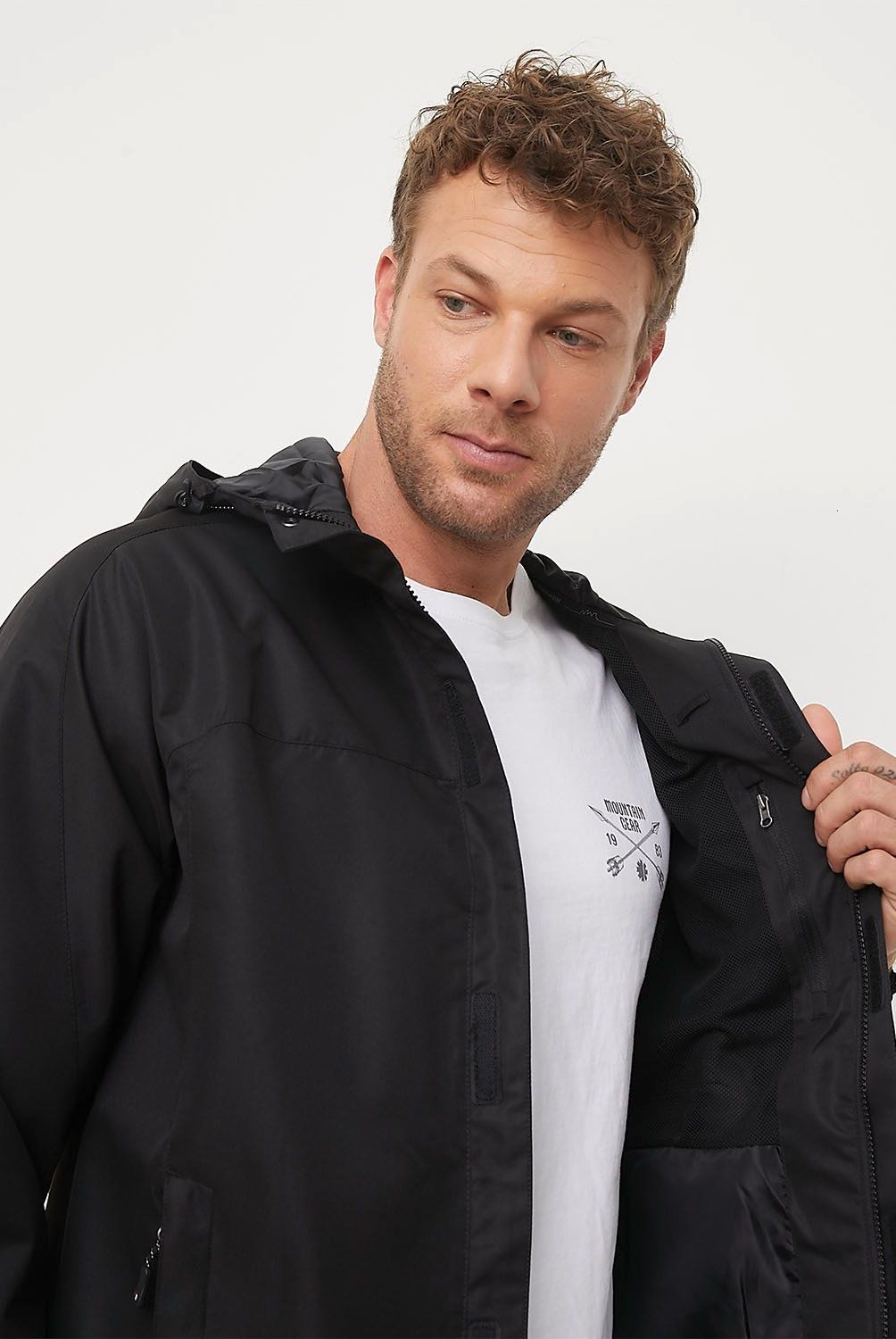 MOUNTAIN GEAR - Cortaviento Deportivo Impermeable Mountain Gear Maipo Hombre