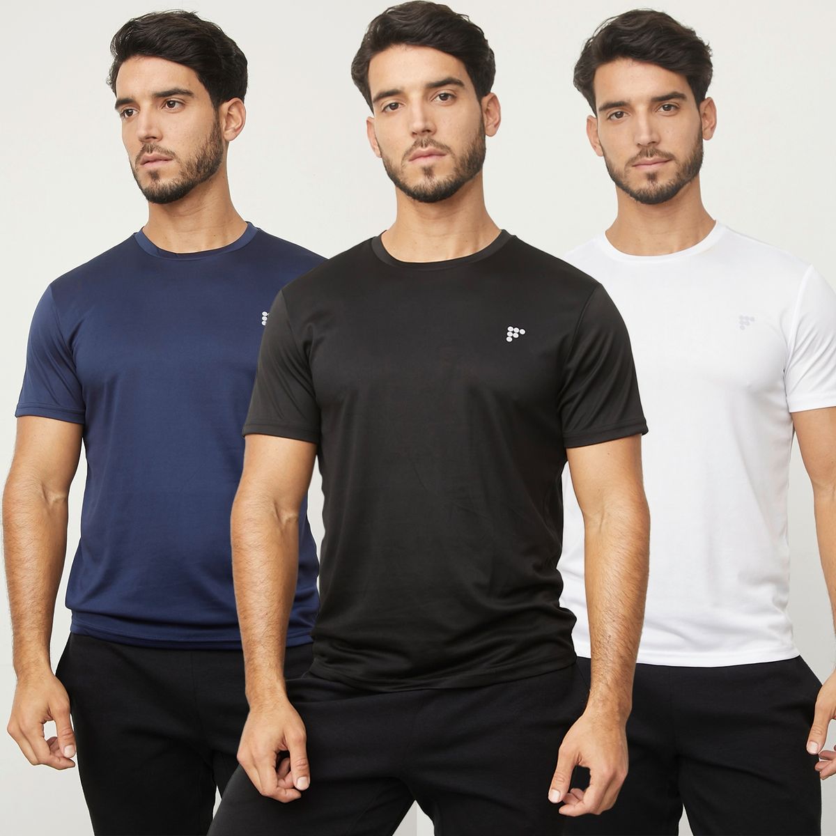 FRATTA - Pack 3 Poleras Deportivas Sports T-Shirts Hombre Fratta