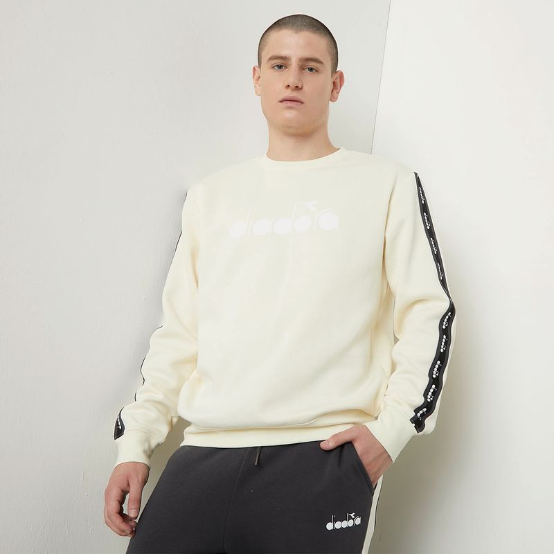 DIADORA - Polerón Deportivo Crewneck Manga Larga Hombre Diadora