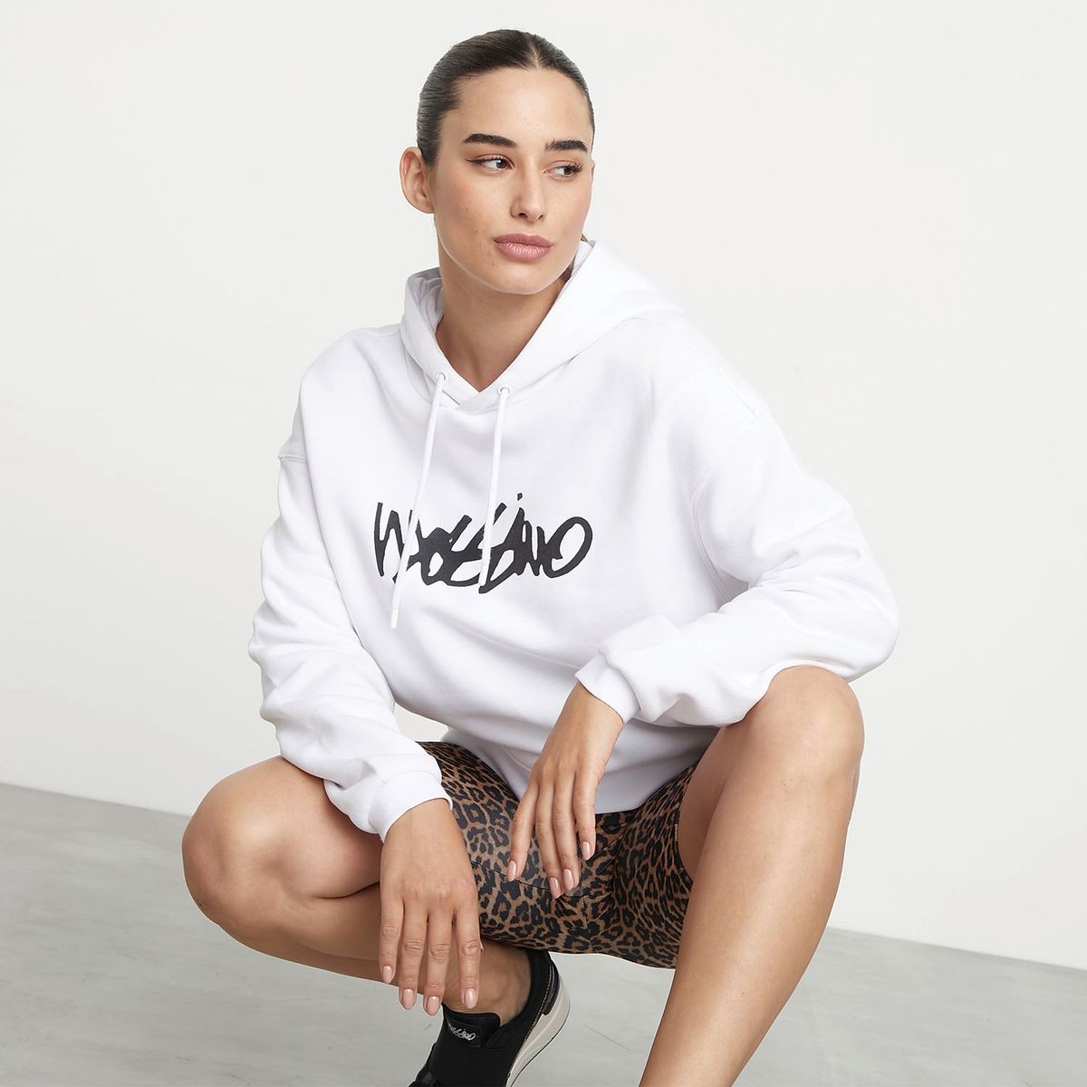 MOSSIMO - Polerón Deportivo Hoodie Manga Larga Mujer Mossimo