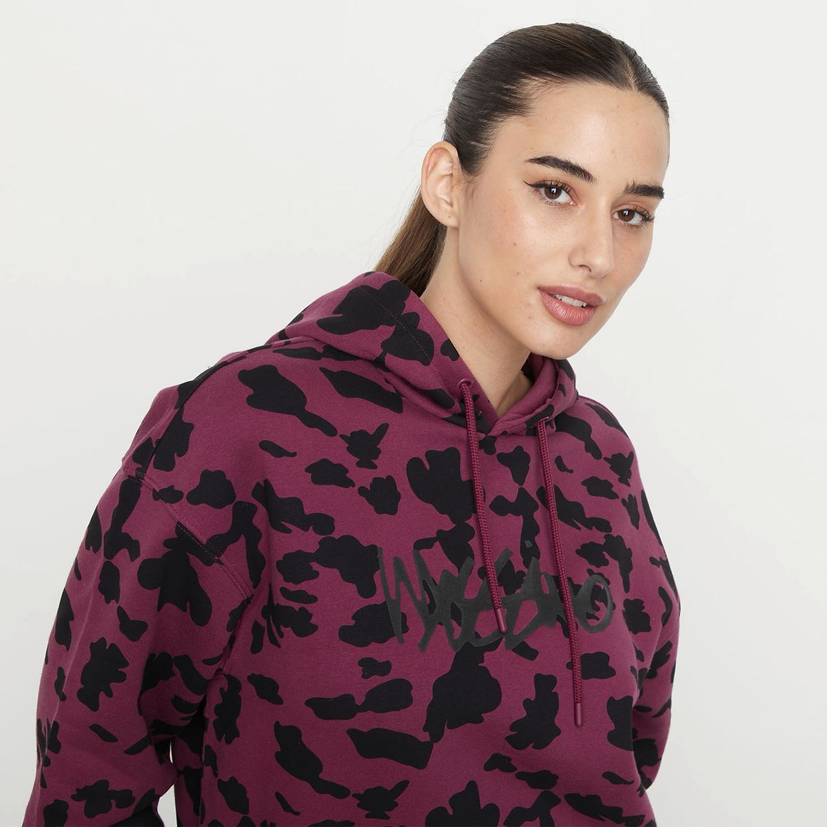 MOSSIMO - Polerón Deportivo Hoodie Manga Larga Mujer Mossimo