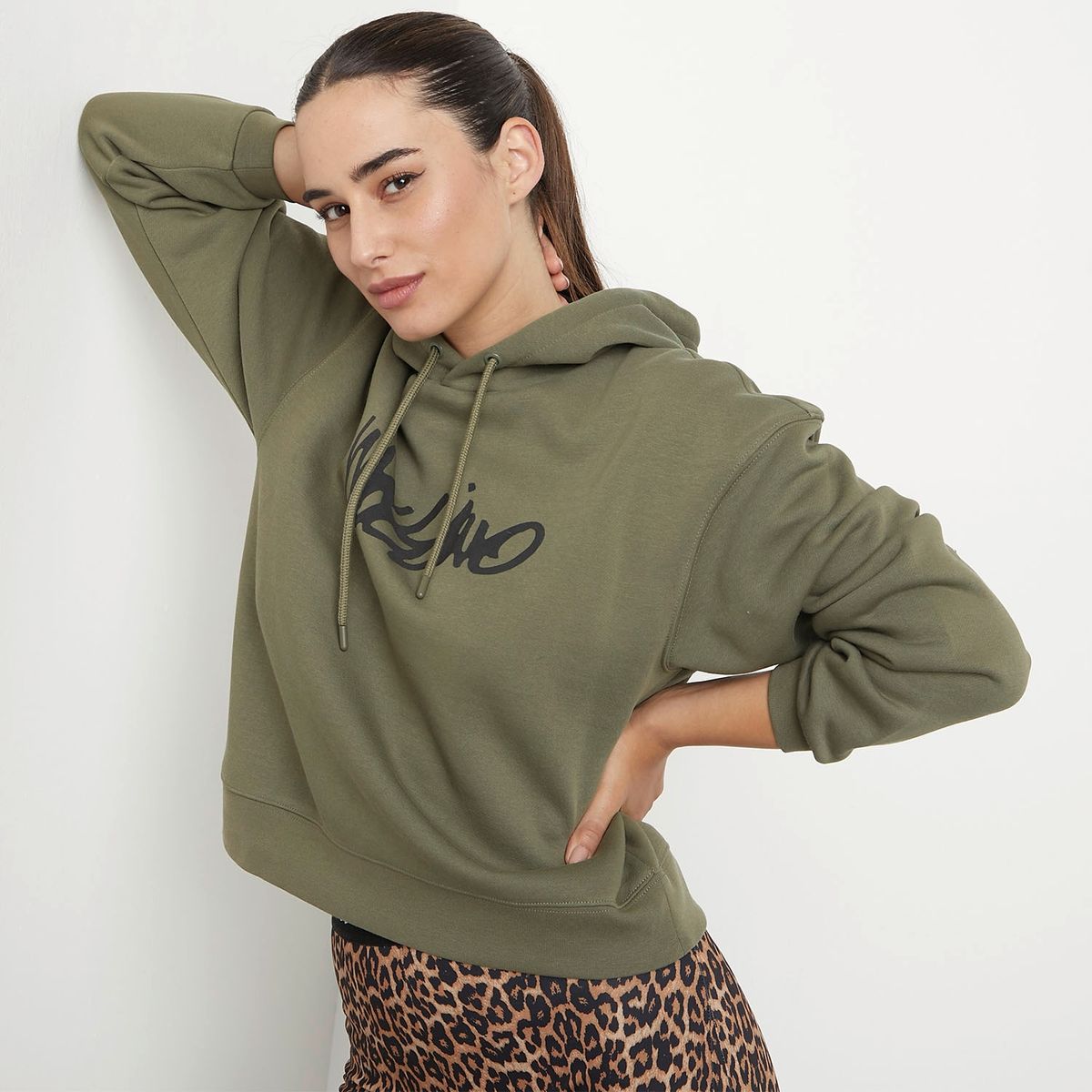 MOSSIMO - Polerón Deportivo Hoodie Manga Larga Mujer Mossimo