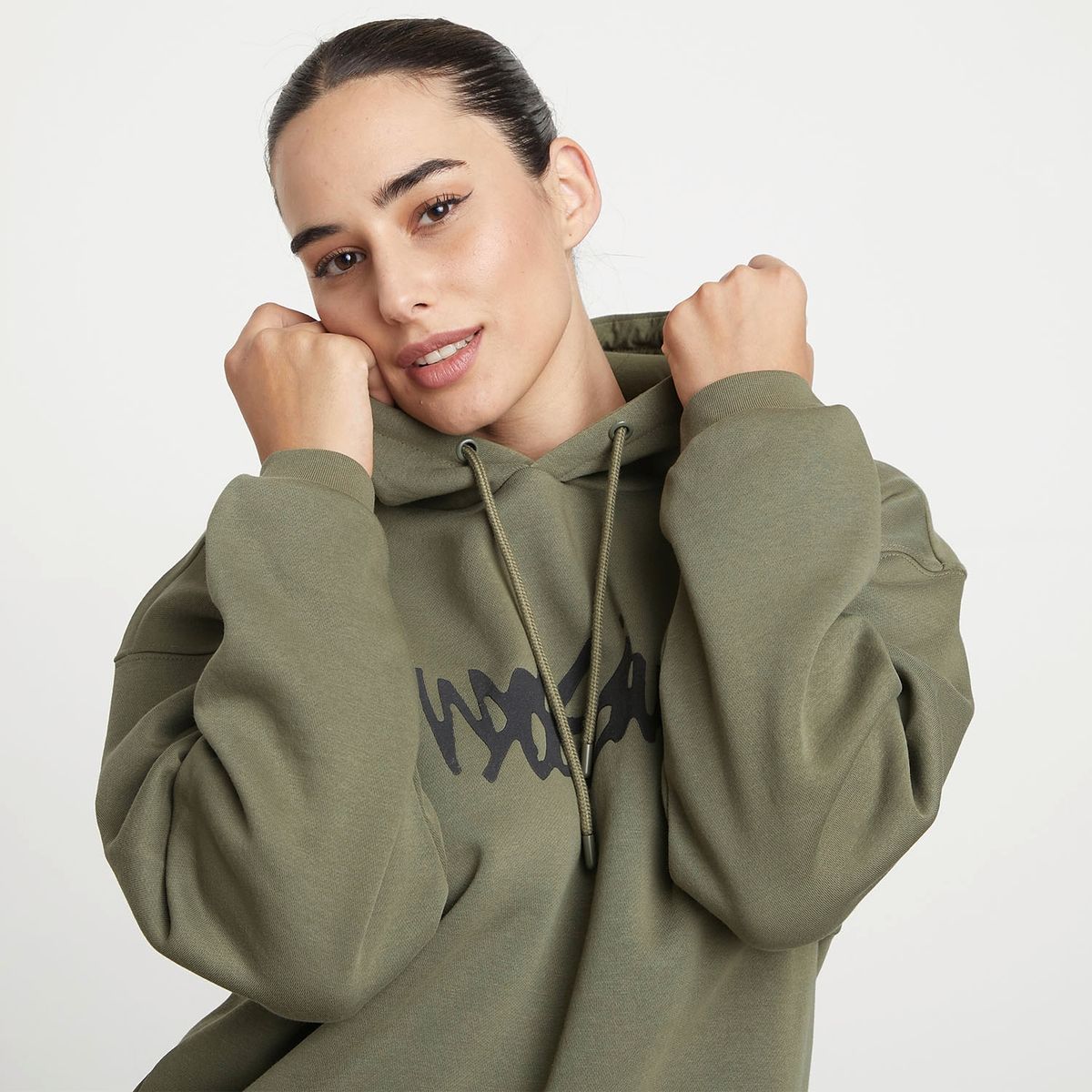 MOSSIMO - Polerón Deportivo Hoodie Manga Larga Mujer Mossimo