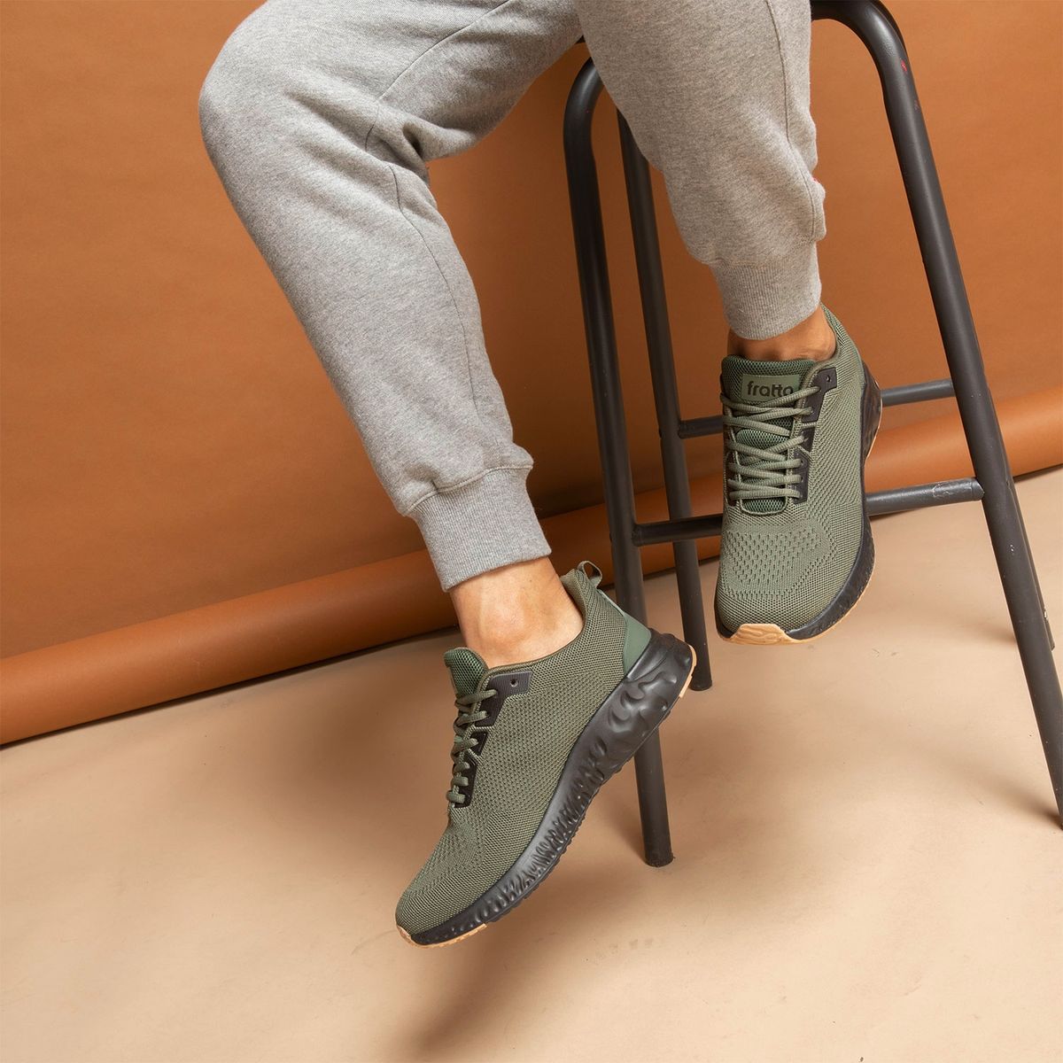 FRATTA - Zapatilla Running Hombre Verde Fratta