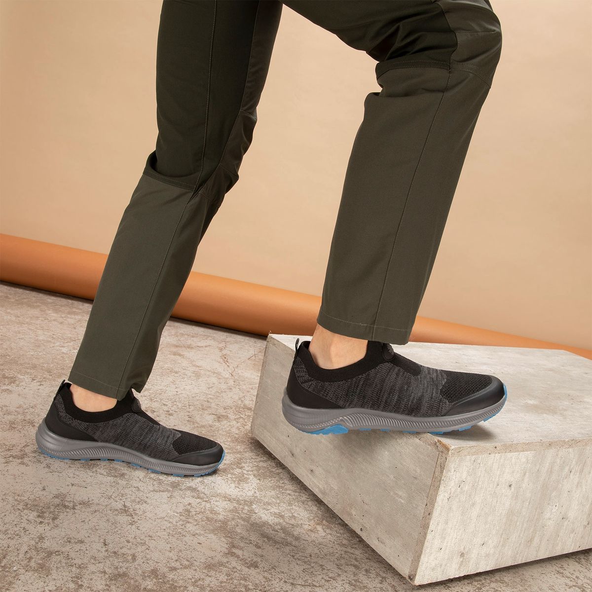 MOUNTAIN GEAR - Zapatilla Outdoor Hombre Negro Mountain Gear