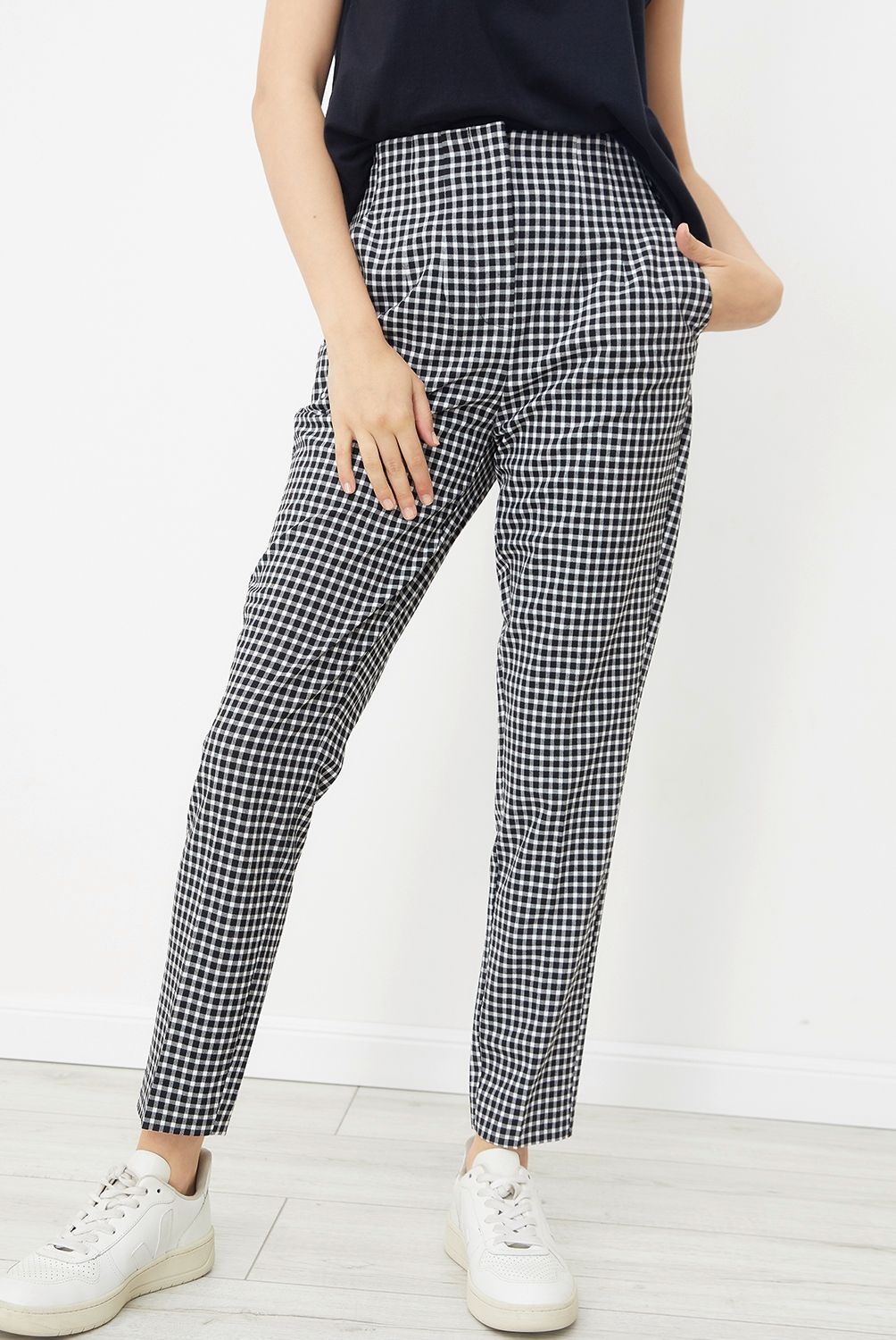 BASEMENT - Pantalón Slim Sastrero Tiro Medio Mujer Basement