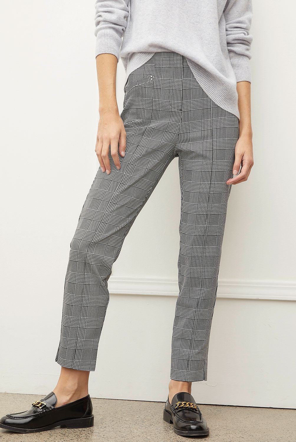 BASEMENT - Pantalón Slim Tiro Alto Mujer Basement