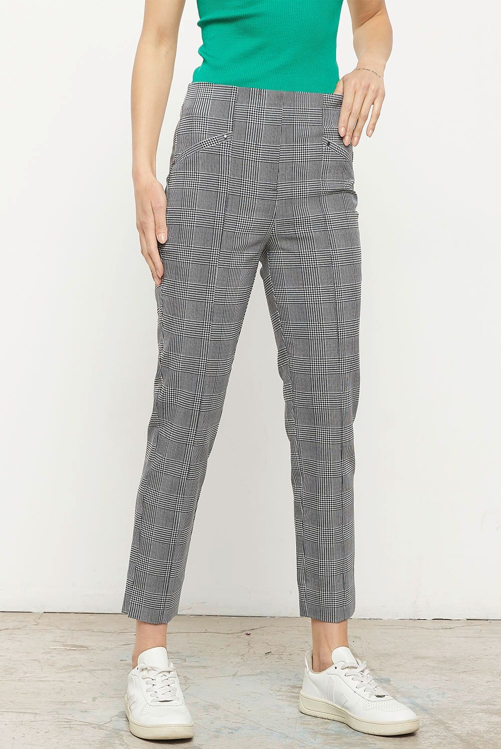 BASEMENT - Pantalón Slim Tiro Alto Mujer Basement