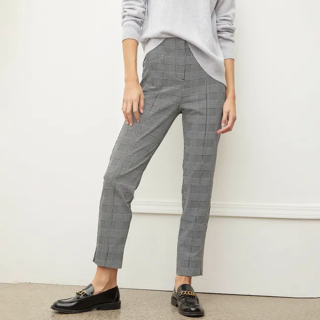 BASEMENT - Pantalón Slim Tiro Alto Mujer Basement