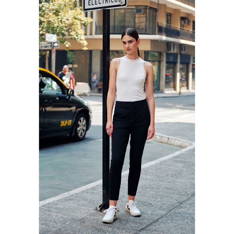 BASEMENT - Pantalón Skinny Sastrero Tiro Alto Mujer Basement