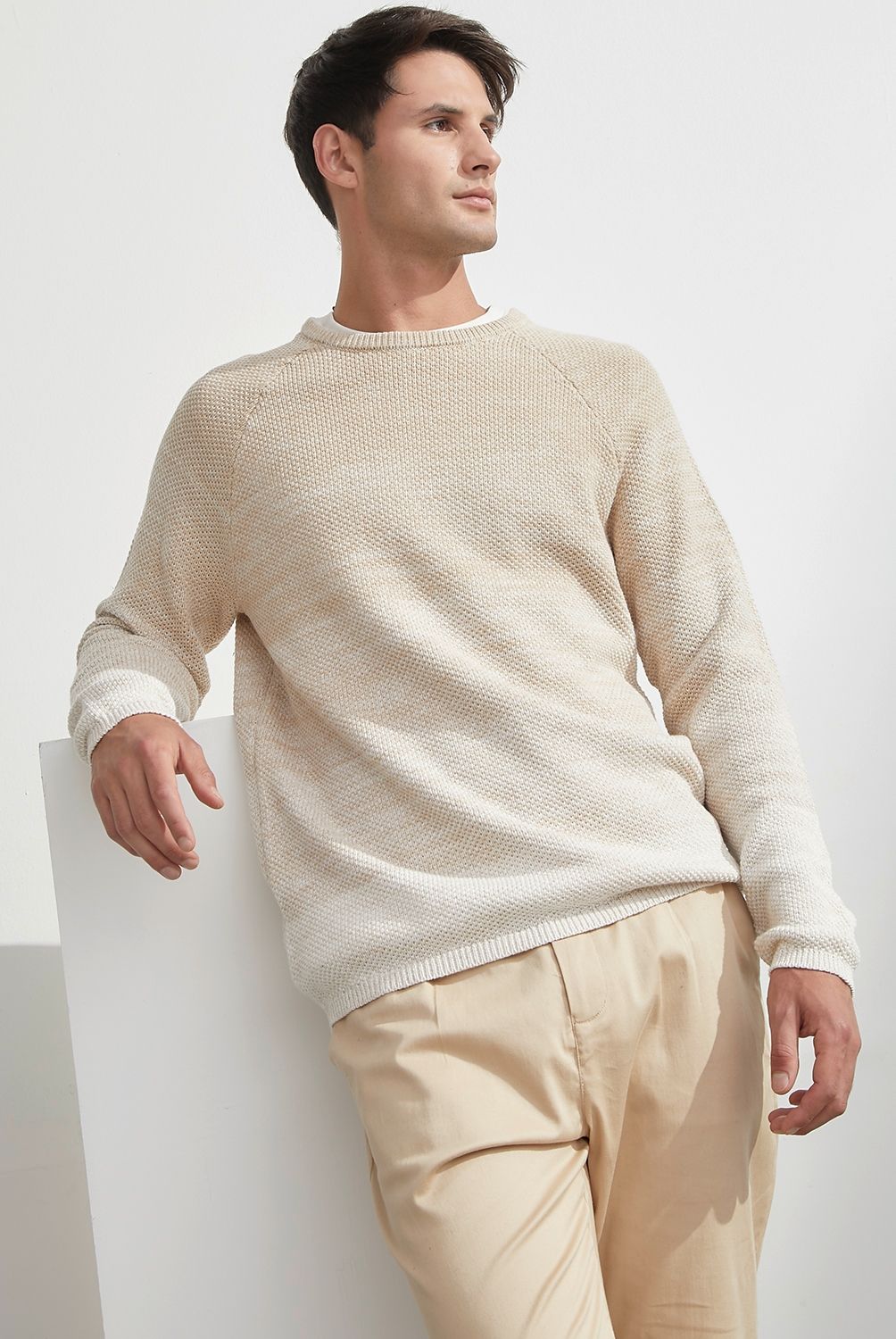 BASEMENT - Sweater Manga Larga Algodón Hombre Basement