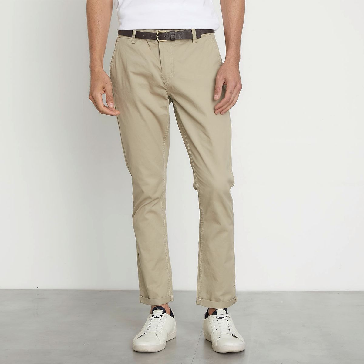 BASEMENT - Pantalón Chino Slim Fit Algodón Hombre Basement