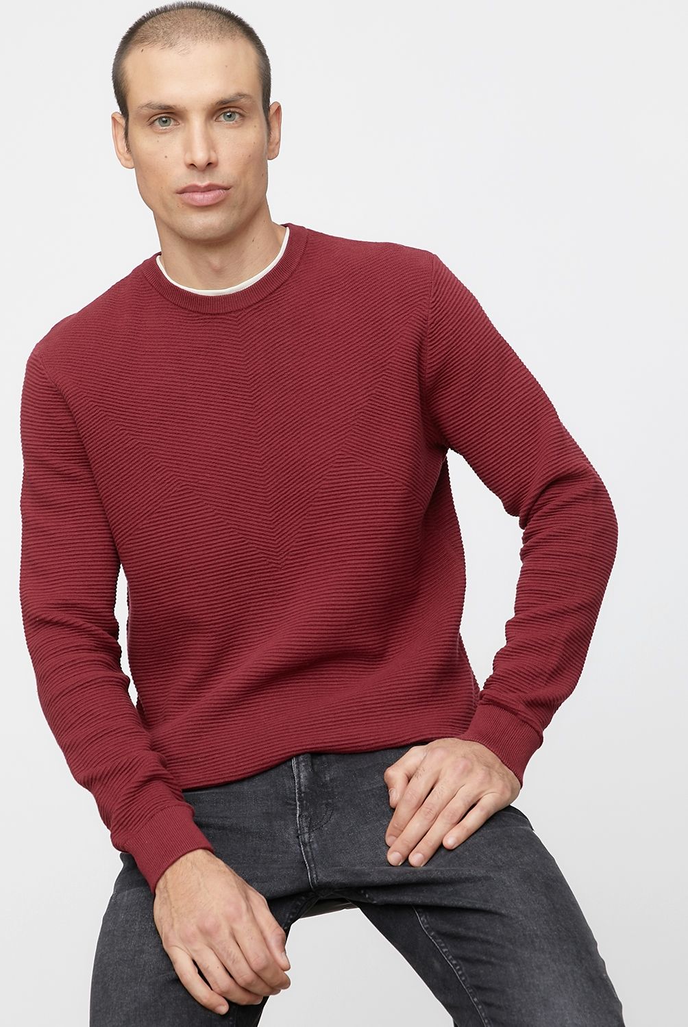 BASEMENT - Sweater Manga Larga Algodón Hombre Basement