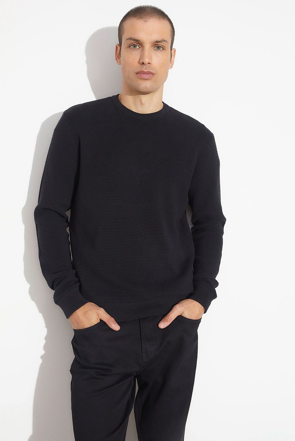 BASEMENT - Sweater Manga Larga Algodón Hombre Basement