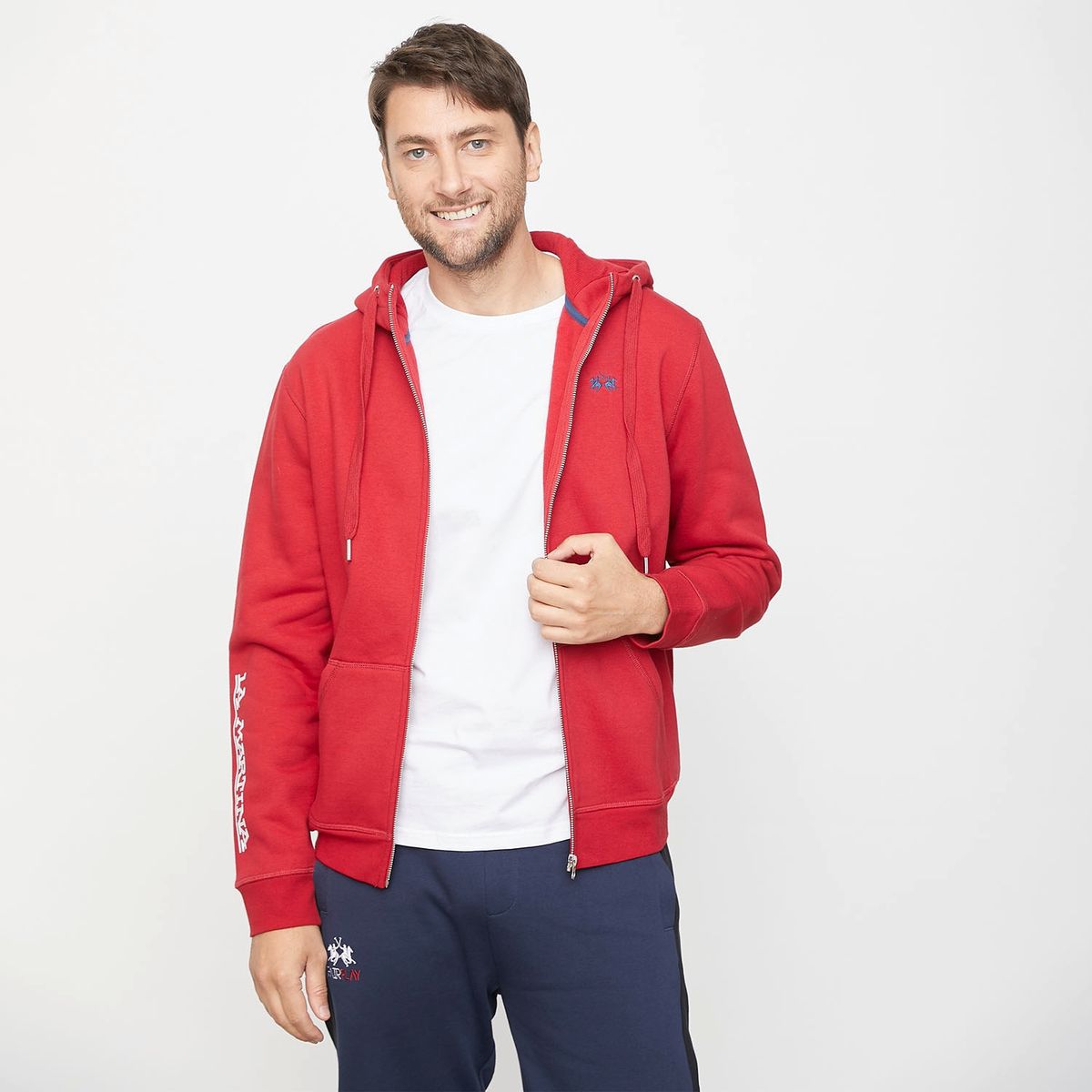 LA MARTINA - Polerón Con Cierre Algodón Hombre La Martina