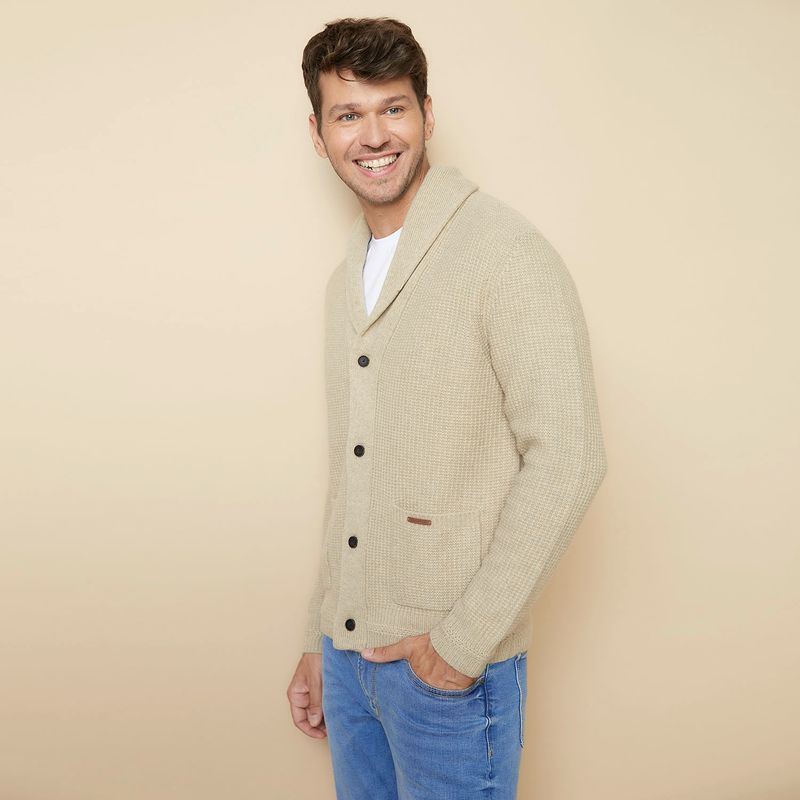 LA MARTINA - La Martina Sweater Cardigan Lana Merino Hombre
