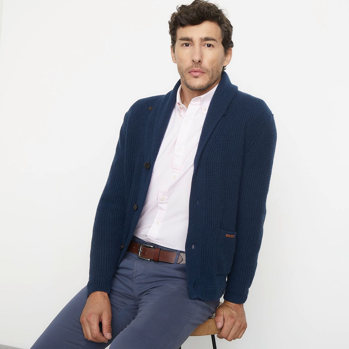 LA MARTINA - La Martina Sweater Cardigan Lana Merino Hombre