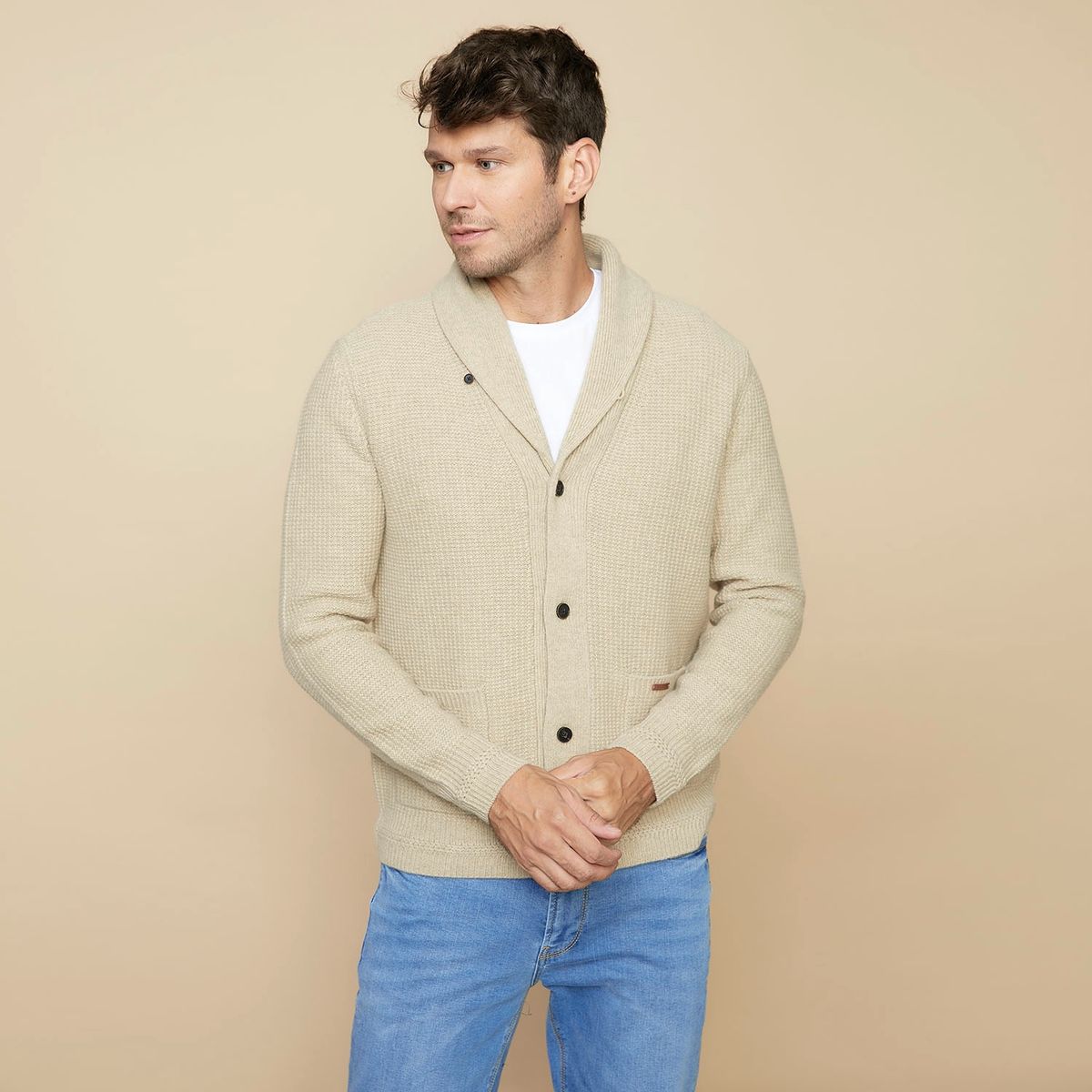 LA MARTINA - La Martina Sweater Cardigan Lana Merino Hombre