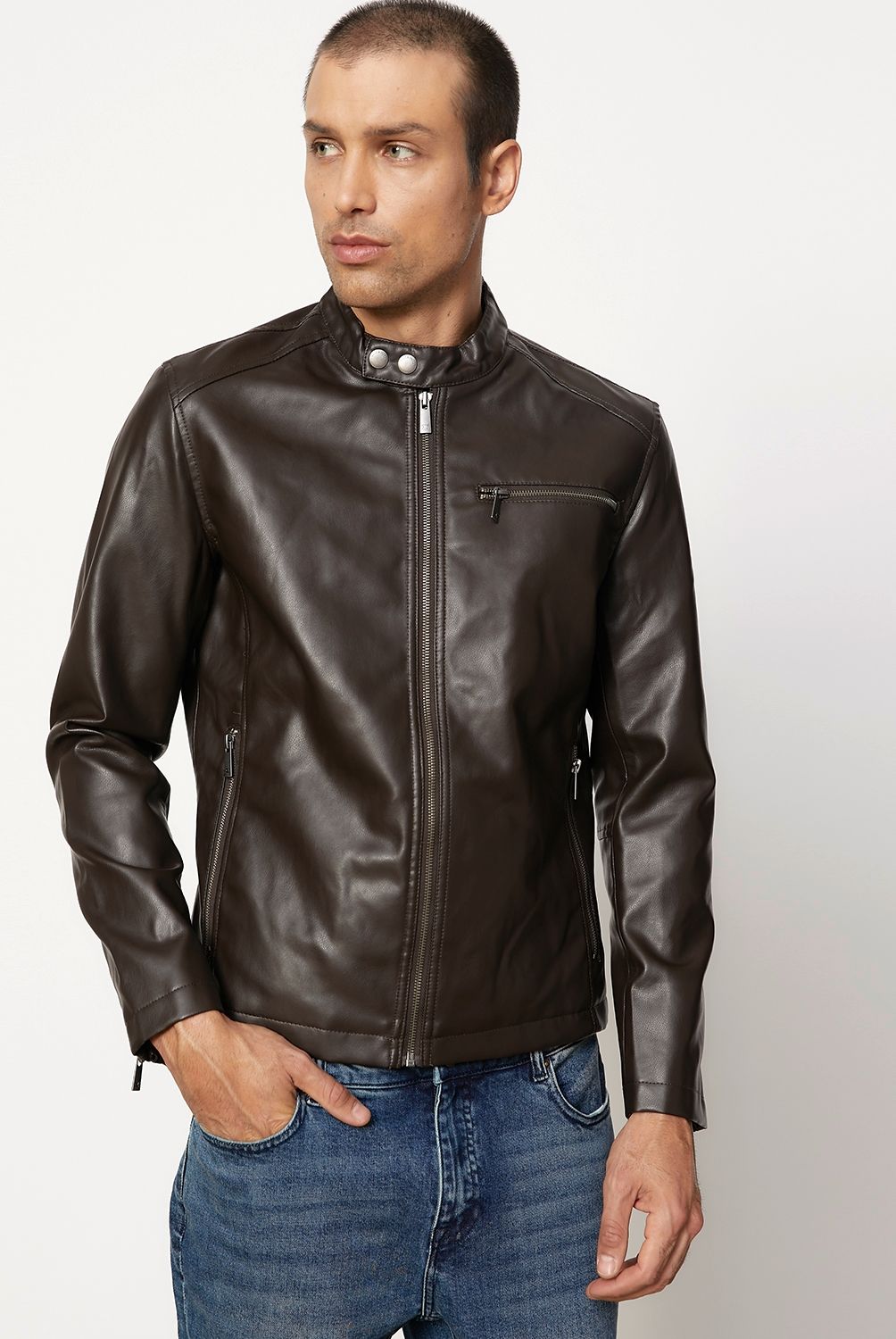 WOLF&HANK - Wolf & Hank Chaqueta Sintética Cuello Mao Hombre
