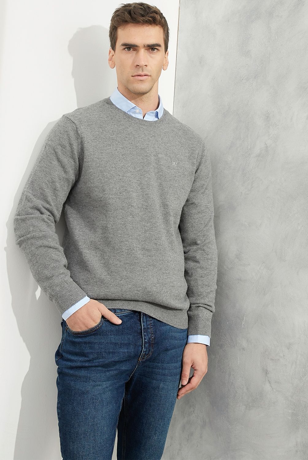 WOLF&HANK - Sweater Chaleco 100% Lana Merino Hombre Wolf&Hank