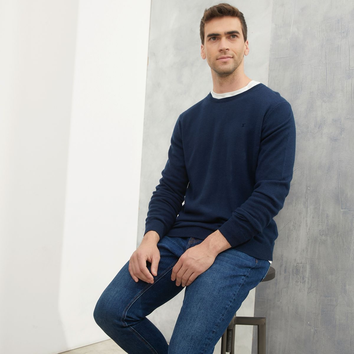 WOLF&HANK - Sweater Chaleco 100% Lana Merino Hombre Wolf&Hank