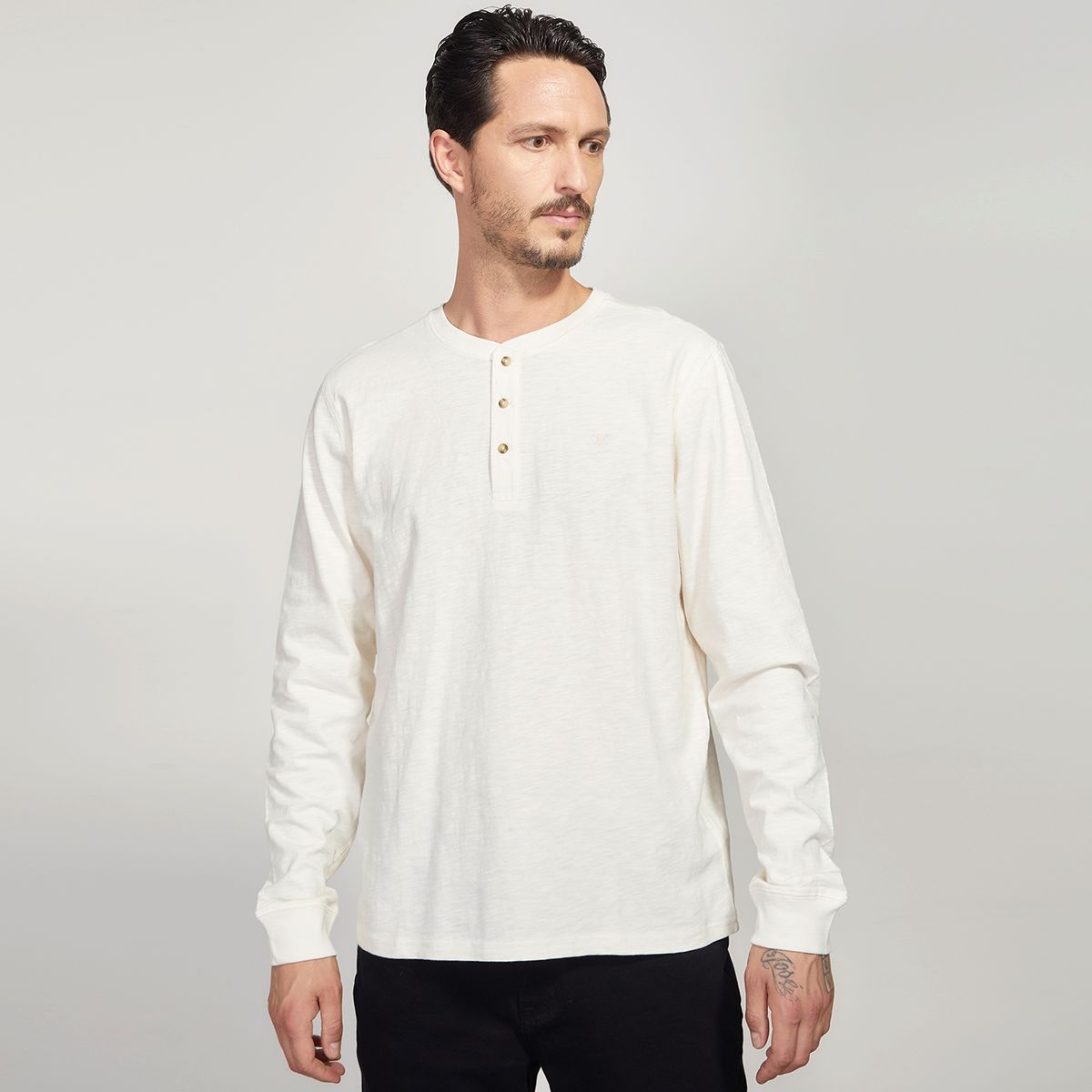 WOLF&HANK - Wolf & Hank Polera Manga Larga Algodón Orgánico Hombre