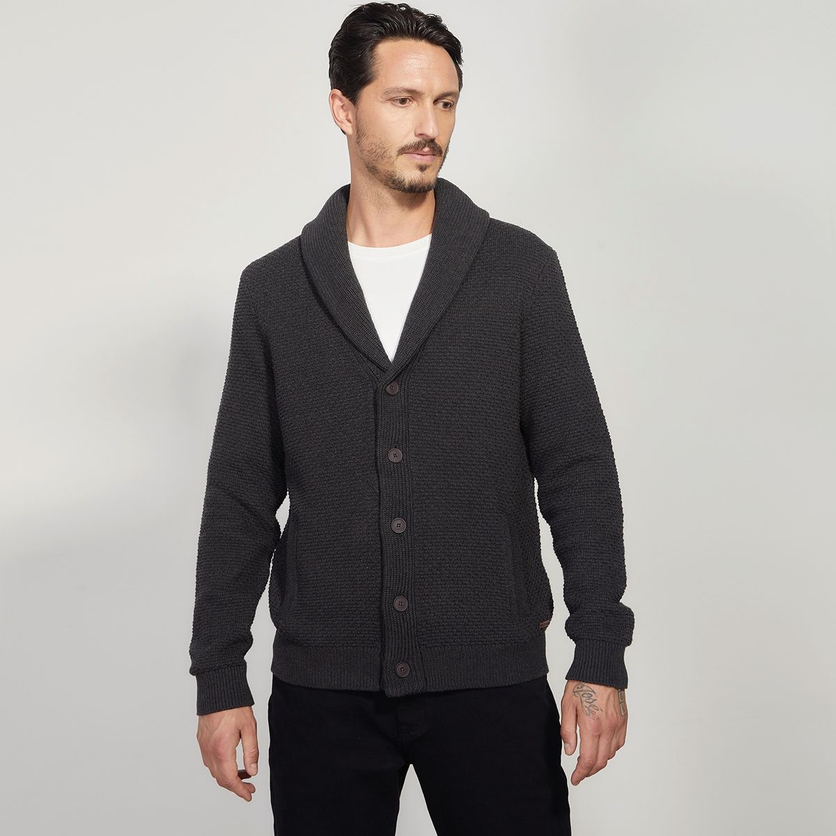 WOLF&HANK - Wolf & Hank Cardigan 100% Algodón Extrafino Hombre