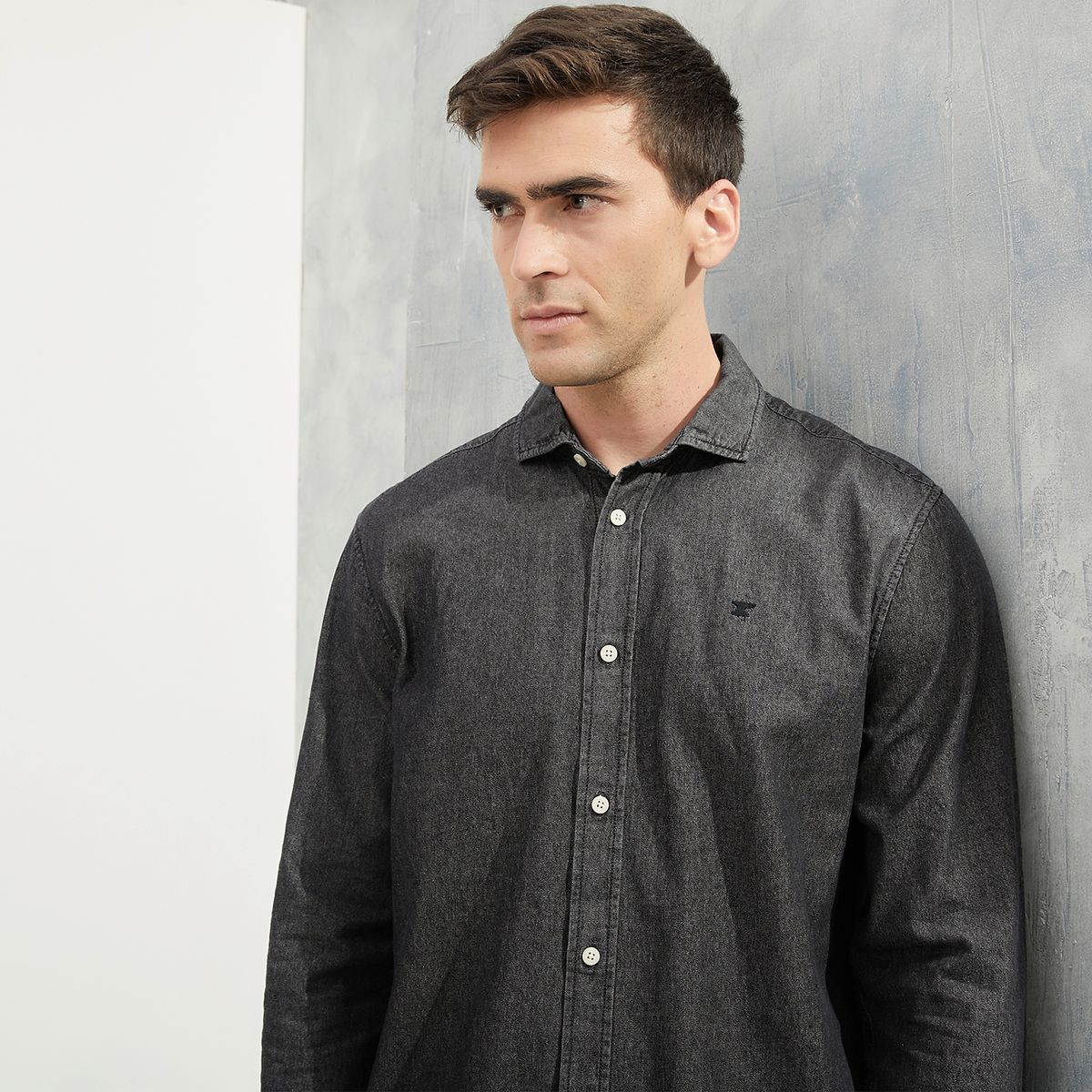 WOLF&HANK - Camisa Manga Larga 100% Algodón Hombre Wolf&Hank