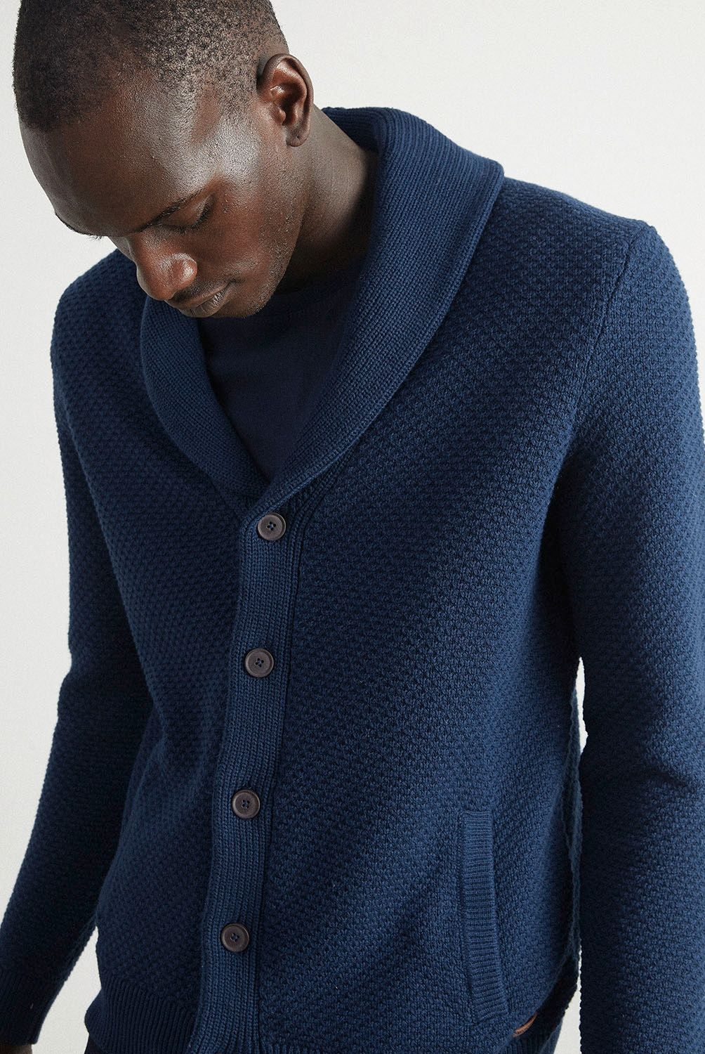 WOLF&HANK - Cardigan 100% Algodón Extrafino Hombre Wolf&Hank